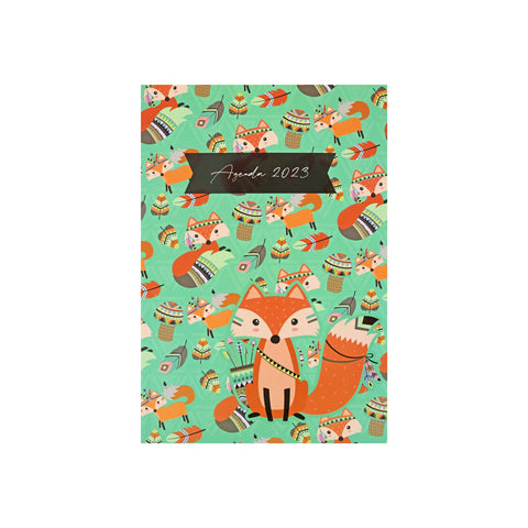 Agenda 2023 Diseño Zorro, 128 páginas.