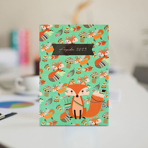 Agenda 2023 Diseño Zorro, 128 páginas.