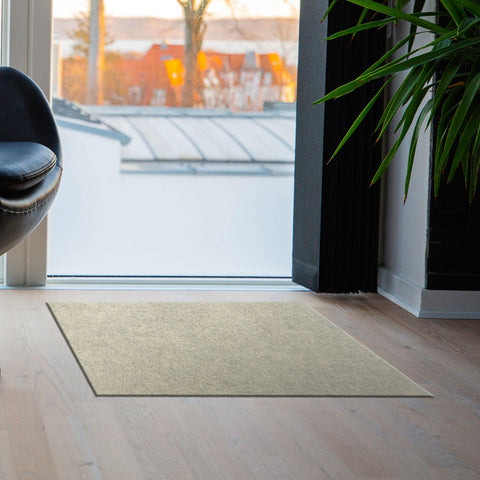 Alfombra Decorativa, Beige, 87 x 56 cm