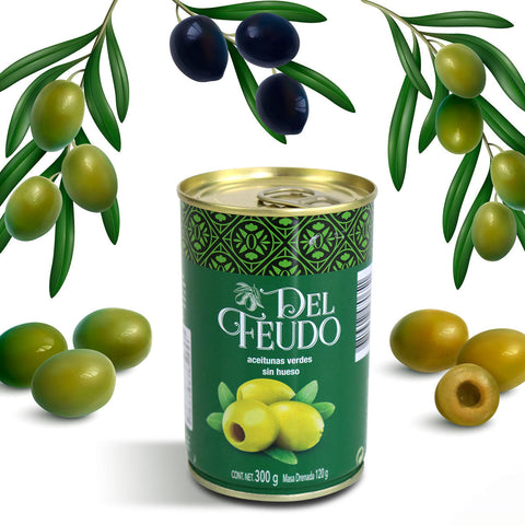 Aceitunas Verdes Sin Hueso Del Feudo 300 g