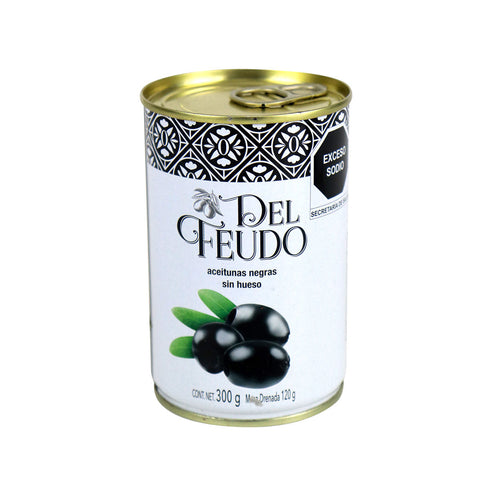 Aceitunas Negras sin Hueso Del Feudo 300 g
