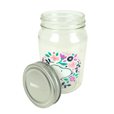 Alcancía de Vidrio de Snoopy