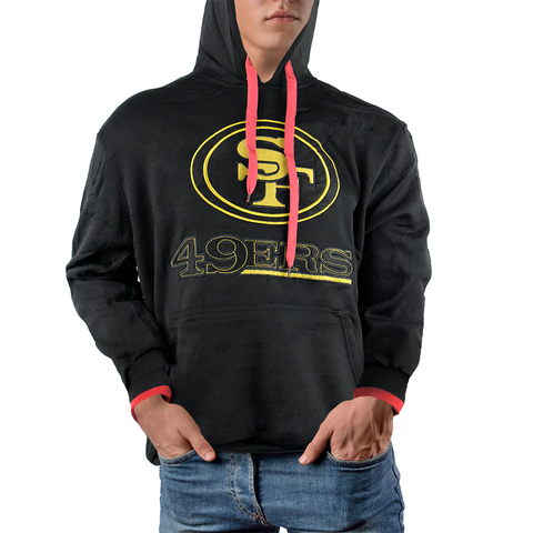 49s Sudadera Para Caballero NFL Negro (4782294827057)