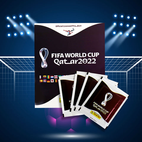 Álbum Oficial World CUP Qatar Editorial Panini Pasta Suave, Paquete con 104 Sobres de Estampas + 1 Álbum ¡GRATIS!