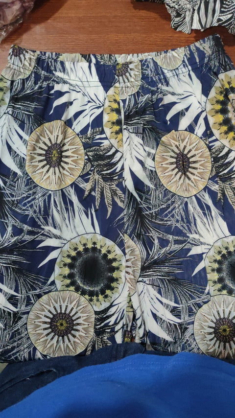 12/09 Pantalón para Dama Unitalla Marino con Blanco