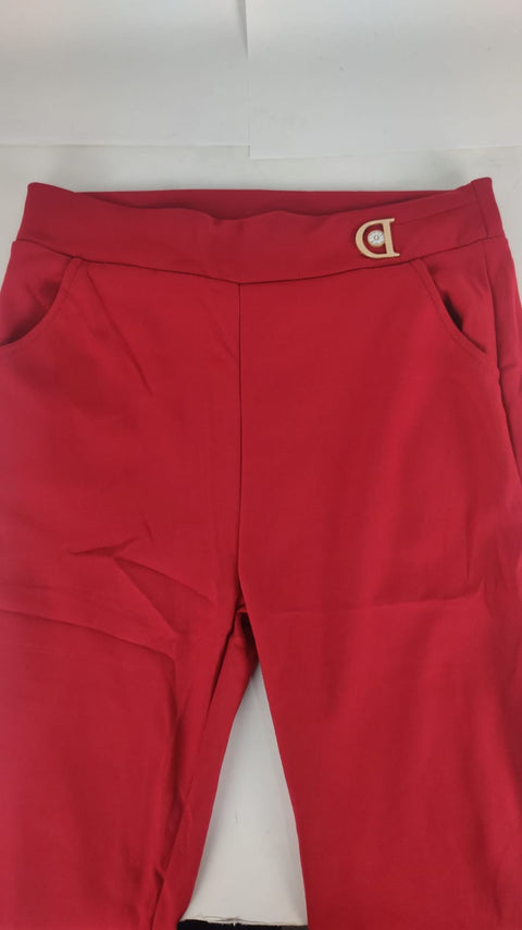 12/09 Pantalón para Dama Casual color Rojo