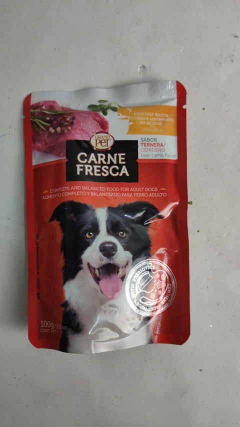 23 09Alimento humedo grand pet ternera cordero 100g