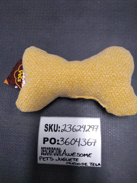 29 09AWESOME PETS JUGUETE HUESO DE TELA 1 PZAAMA